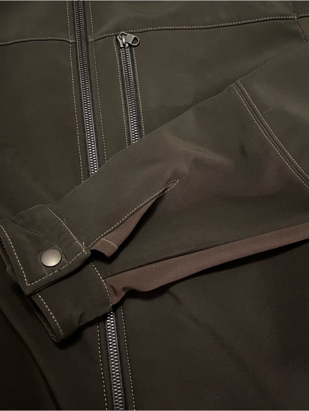 Kuhl Impakt Jacket Men's L Grey Brown Wind & Water Resistant Full Zip Outdoor - Picture 12 of 15